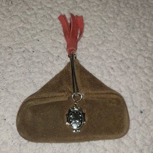 Leather (suede) change purse.